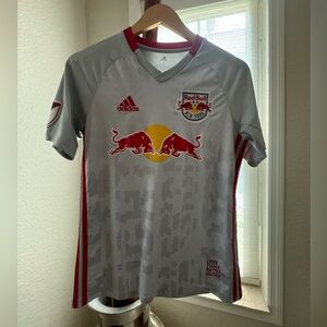 Adidas Youth Large New York Red Bulls soccer jersey